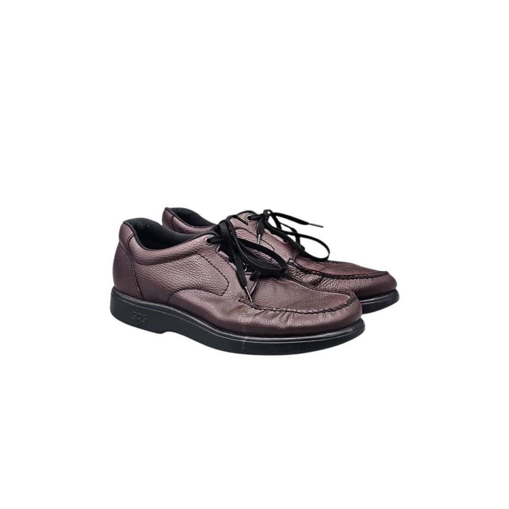 SAS Men's Size 12 N Narrow Bout Time Burgundy Leather Walking Comfort Shoes READ